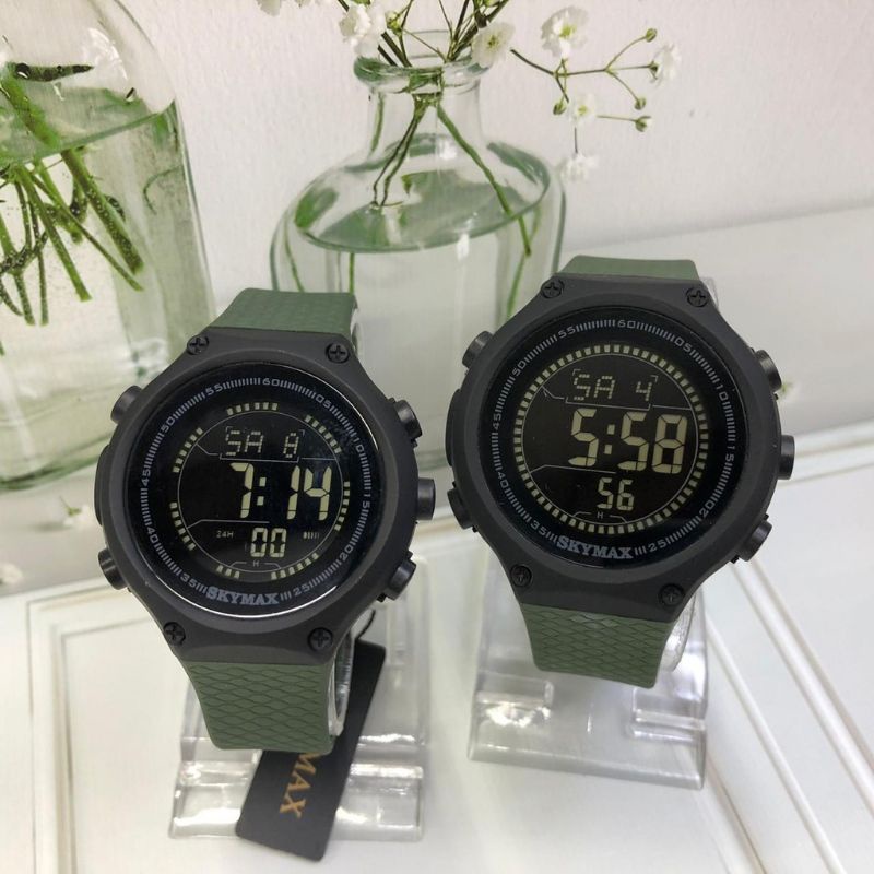 SKYMAX ORIGINAL JAM TANGAN SPORT DIGITAL COUPLE