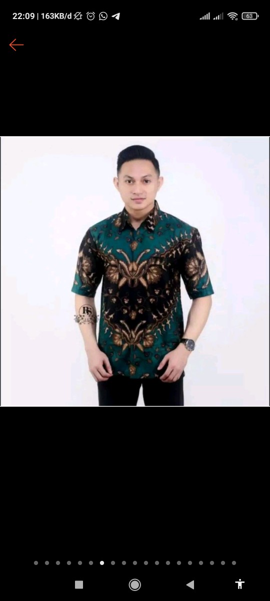 Kemeja Hem Batik Terviral Original No Kw Ready Seragam Harga Grosir