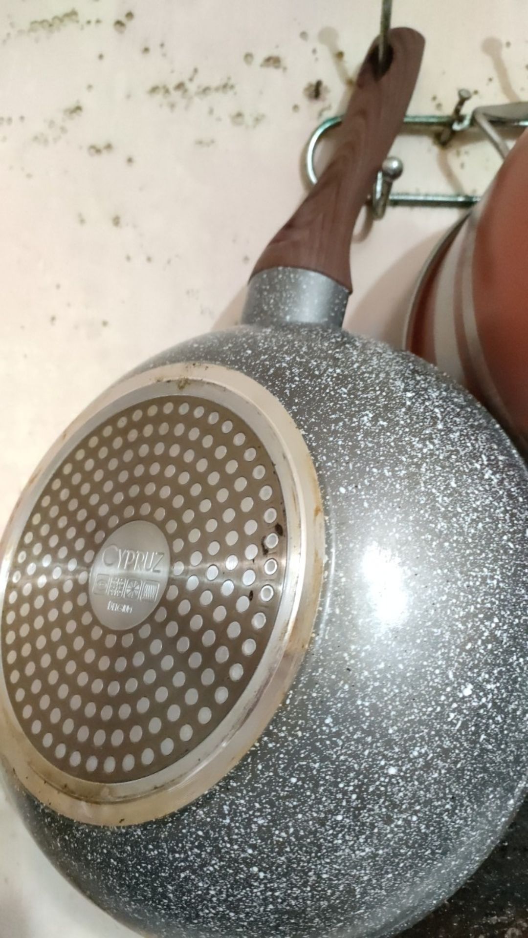 Cypruz Fp-0644 Fry Wok 3mm Induksi Marble Granit 28cm Asli Belgium Premium Wajan