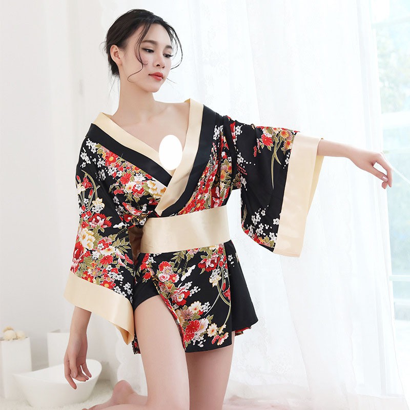 (COD) Lingerie Wanita Kimono Cosplay Kostum Yukata Geisha Wanita Jepang A398