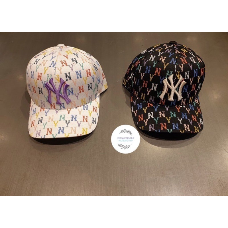 MLB Monogram Rainbow Structure Ball Cap New York Yankees