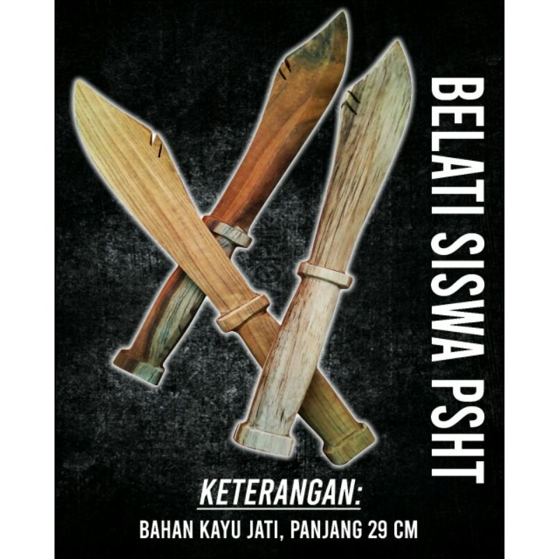 Belati Kayu PSHT | Aksesoris Belati Kayu