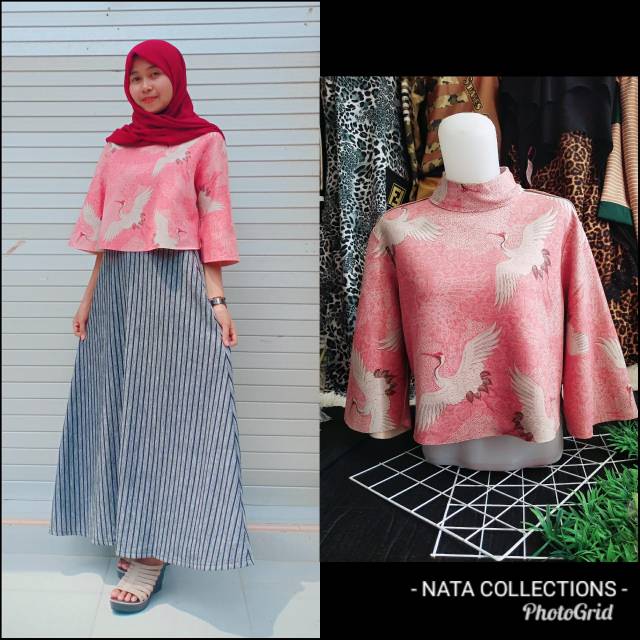 Rok salur import,.. Bahan scuba import halus dan melar muat bb 45-75kg ya say big size