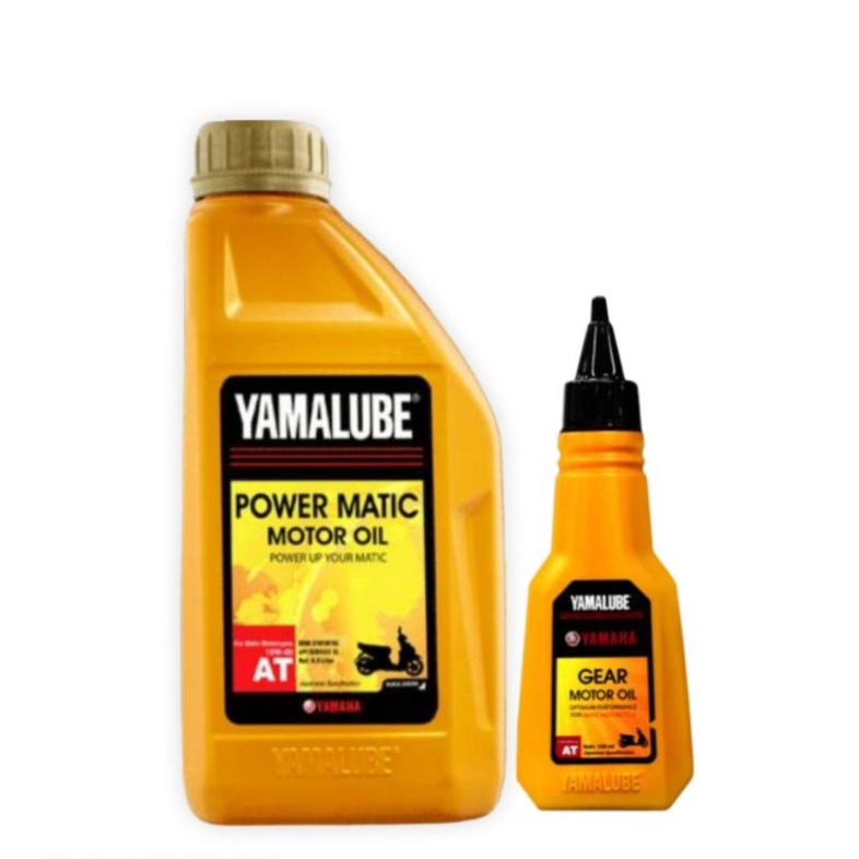 PAKET OLI YAMALUBE POWER MATIC 10W-40 0,8L + OLI GEAR YAMALUBE 100 ML ,100% ORIGINAL