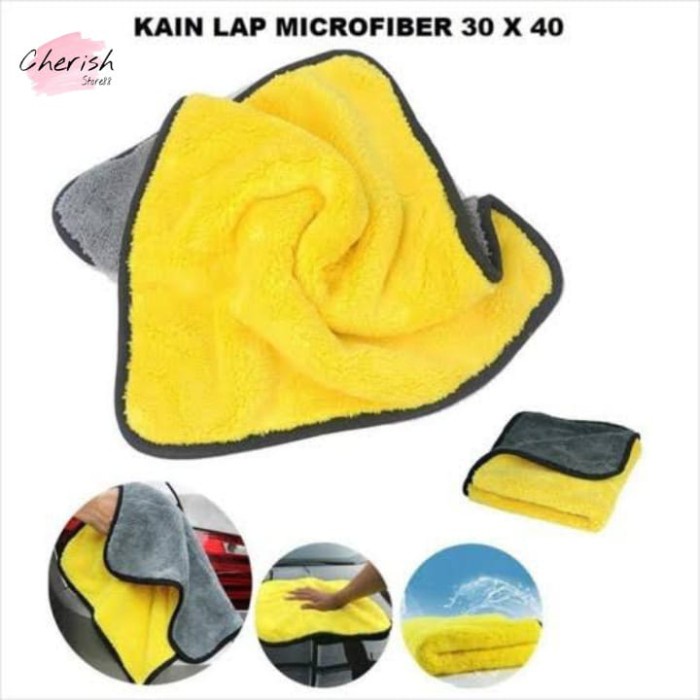 Lap Piring Mikrofiber Serbaguna Kain Lap Dapur Anti Minyak