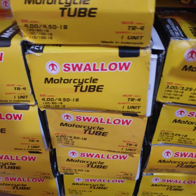 Ban dalam swallow 400 450 18 (120/80-18, 100/100-18, 110/100-18)