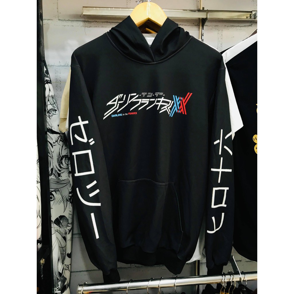 Sweater Zero Two Darling in The Franxx Black Adidas Poly