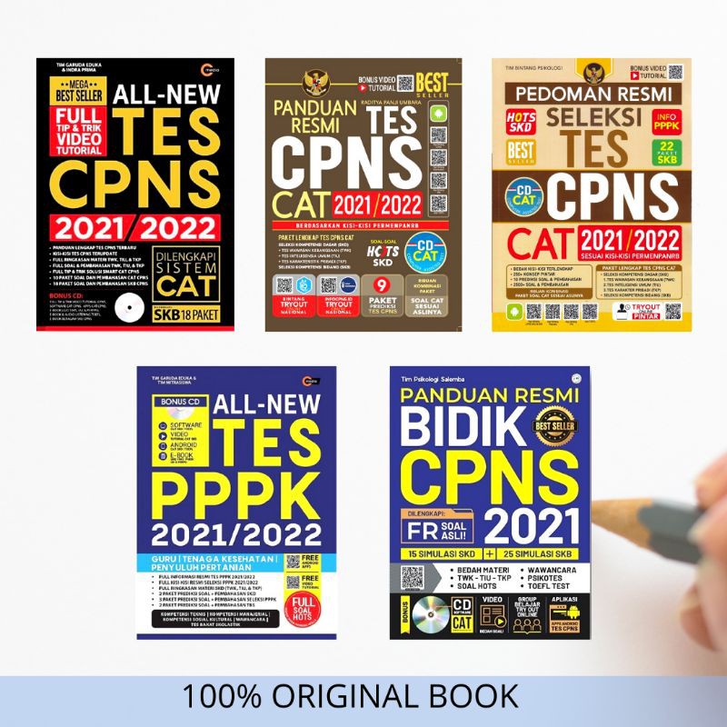 Ready Buku Cpns All New Panduan Resmi Tes Cpns Cat 2021 2022 Cd Shopee Indonesia