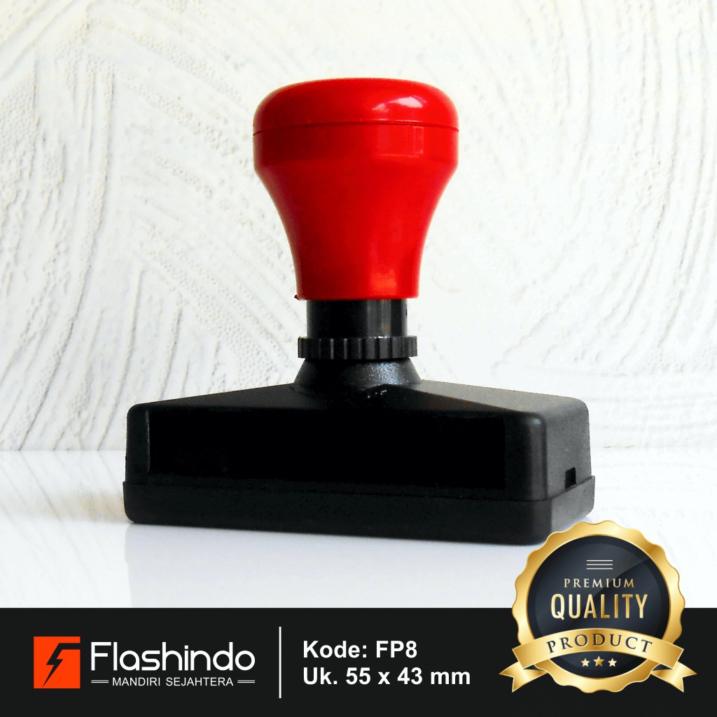 

Flashindo | Stempel Warna Persegi Panjang | Ukuran 55 x 43 mm | Cetak Stempel Custom