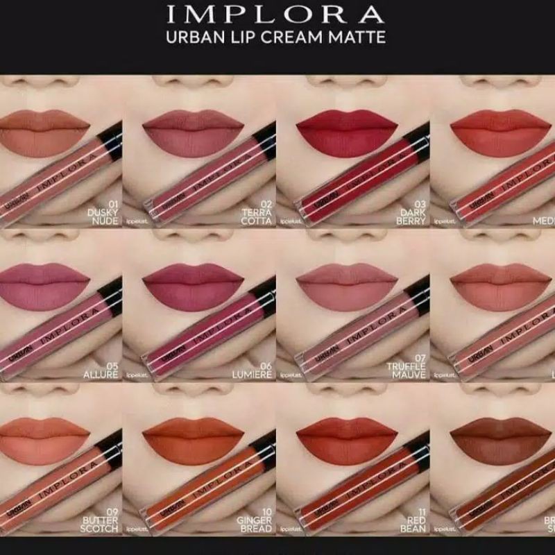 Implora Urban Lip Cream Matte BPOM Original