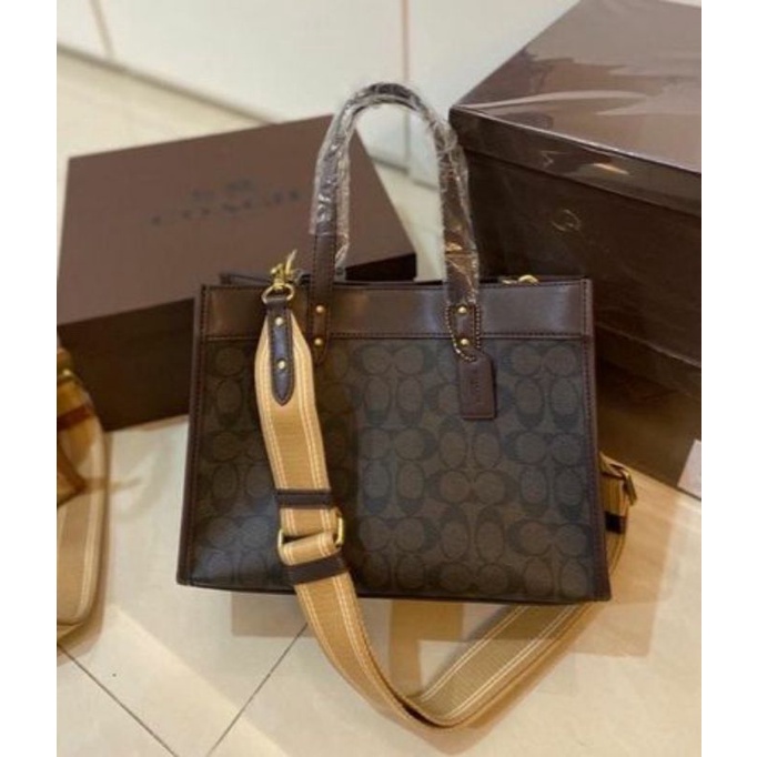 shoulder bag Coac'h wanita mirror branded