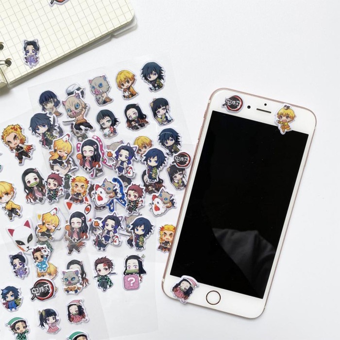 

Cmli Lanfy Stiker 3D Motif Anime Kimetsu No Yaiba Untuk Deko