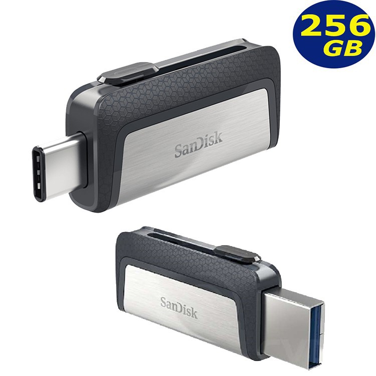 FLASHDISK OTG 3.0 USB C SANDISK 256GB BLACK