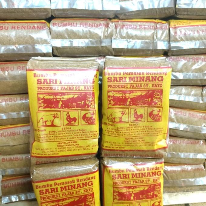 

TERBARU BUMBU RENDANG SARI MINANG RENDANG/GULE 250GR ORIGINAL