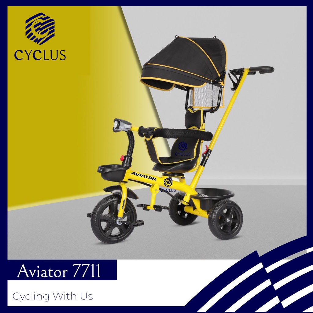 Sepeda Roda Tiga Aviator 7711 by Pacific Anak Jok Putar