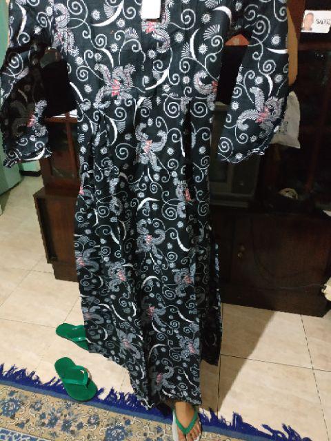 Baju Batik Couple Gamis Jumbo Murah Pasangan Modern Muslim  |klyn-005 Sriwedari