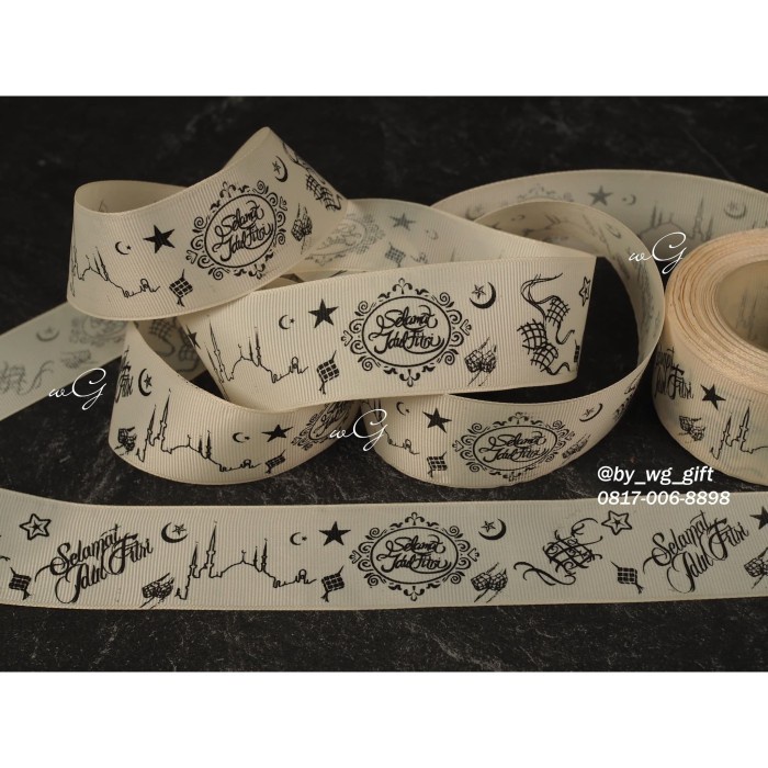 

Pita Idul Fitri -GrossGrain-Coklat Muda- A;Lebar 3.8cm ;Panjang 20yard