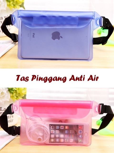 TAS PINGGANG WATERPROOF ANTI AIR DENGAN 3 lapis seal