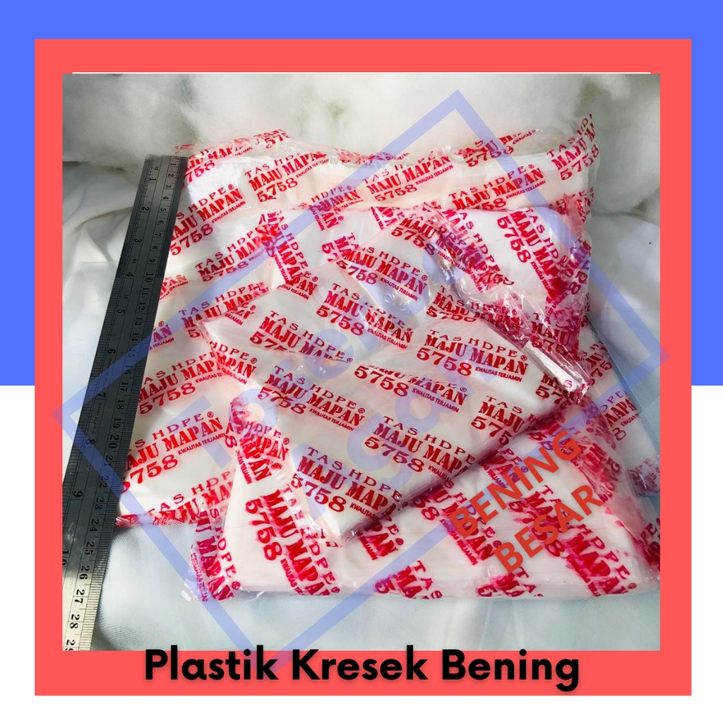 Kantong Plastik Kresek Bening Majumapan 5758 MajuMapan  Semua Ukuran