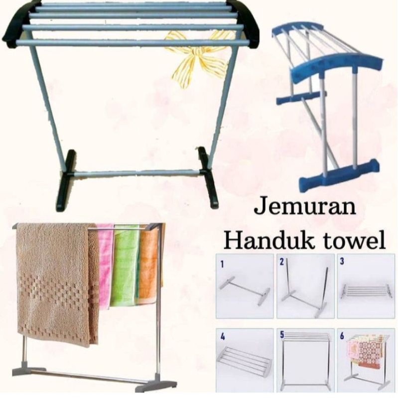 RAK JEMURAN HANDUK / JEMURAN HANDUK TOWEL / RAK HANDUK VINODA / RAK HANDUK DYNAMIC / RAK JEMUR HANDU