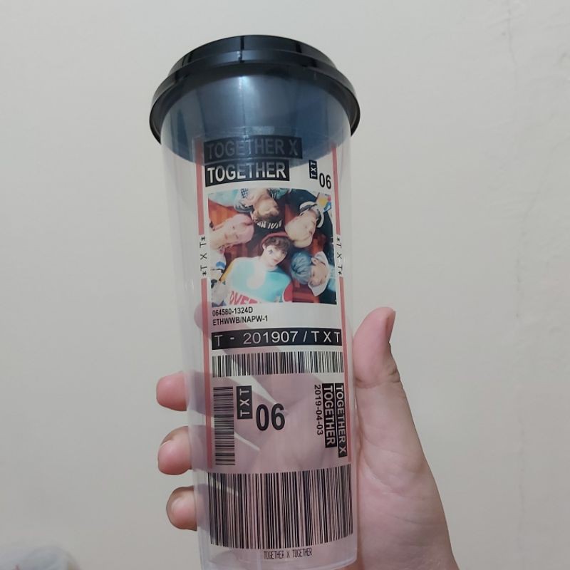 [WAJIB CO KARDUS &amp; BUBLEWRAP] Reusable Cup Barcode Kpop (READYSTOK )