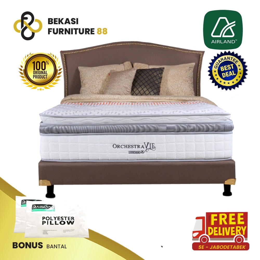 Full Set Kasur Airland Springbed Orchestra Vie Divan Sandaran Shopee Indonesia