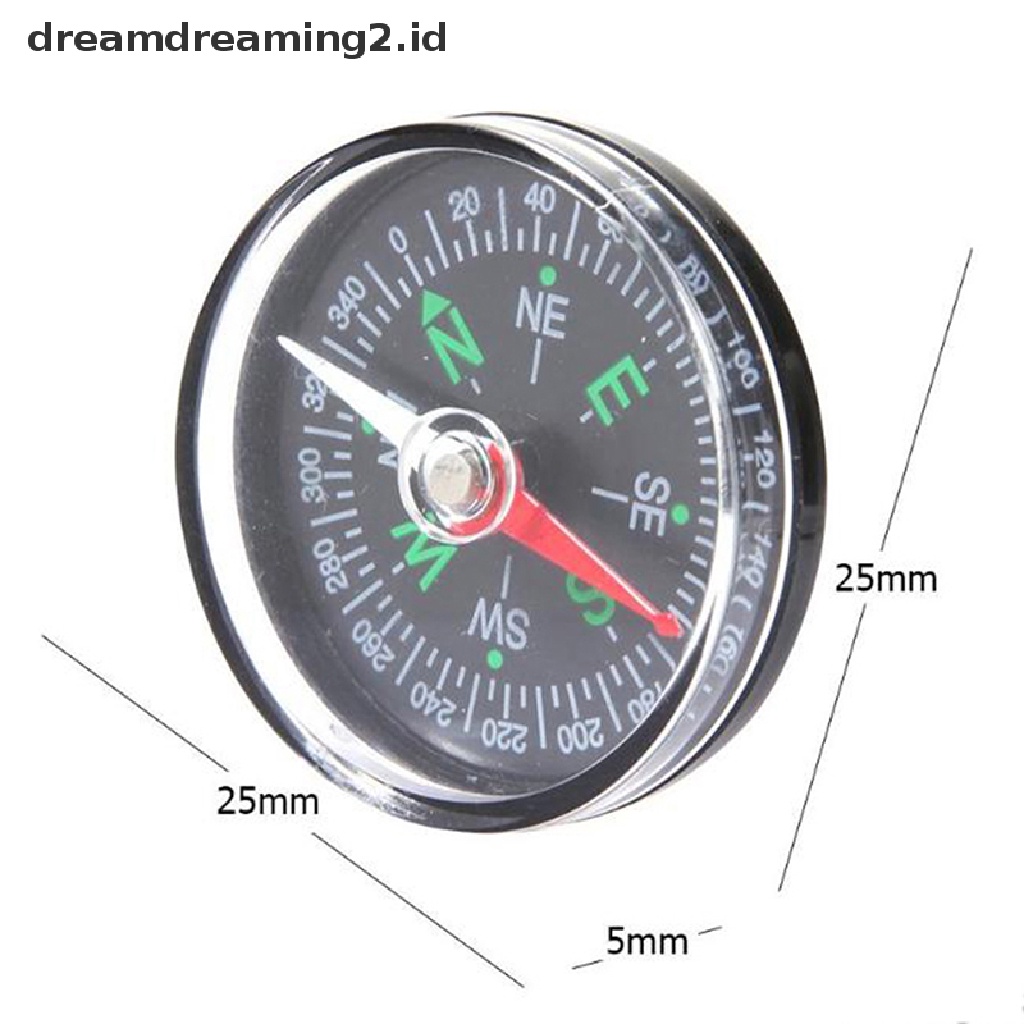 (LIKE) Kompas Mini 30mm Untuk Camping / Hiking / Outdoor / Travel