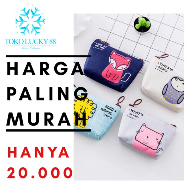 IMPORT Dompet Uang Koin Traveling Luar Negri