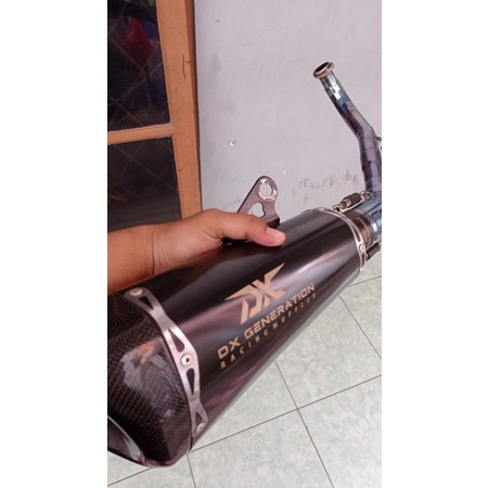 Knalpot Second Dx generation rvr short black for aerox old