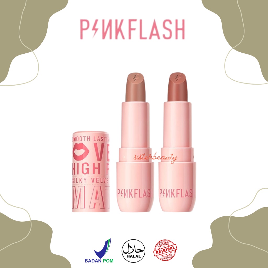 SisterBeauty - Pinkflash PinkCover Cover Girl Velvet Matte Cream Lipstick High Pigment Lasting Silky