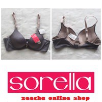 Sorella bra dark grey luxury branded berkawat original sale