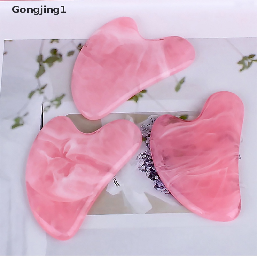 Gongjing1 Alat Pijat Gua Sha Bahan Resin Alami Untuk Wajah