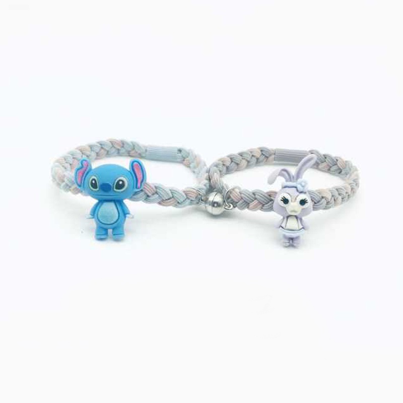 Gelang Magnet Cartoon Couple Bracelet Persahabatan / Gelang Couple Cartoon-FS-52 #3 StitchRbbit