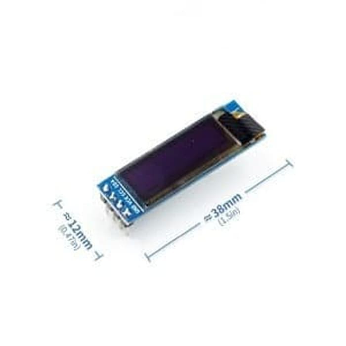 OLED LCD 0.91 Inch 128 x 32 White I2C Protocol