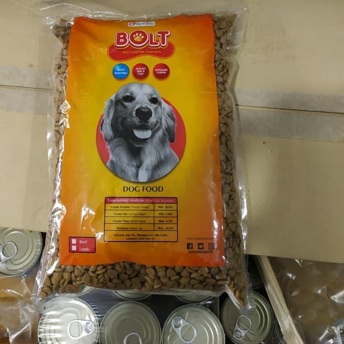 makanan anjing murah bolt