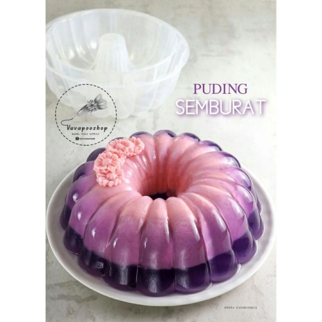 Puding Semburat isi 2pcs / Puding Polkadot Double / Cetakan Puding Semburat Double Plastik