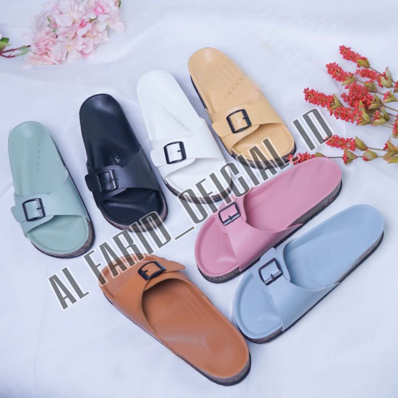 SANDAL SLIDE PUYUH WANITA KEKINIAN