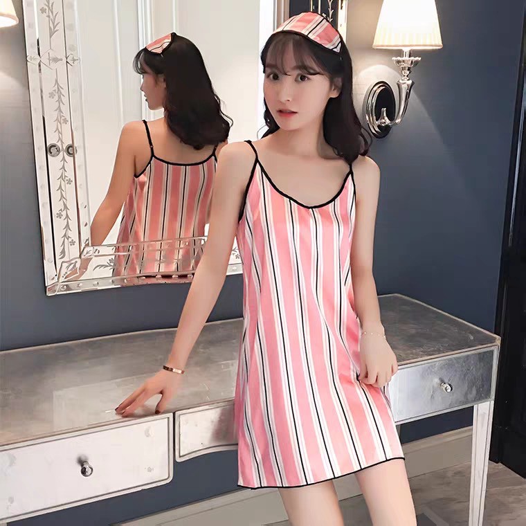  Daster  Baju  Tidur Kensi Satin Motif New Shopee  Indonesia