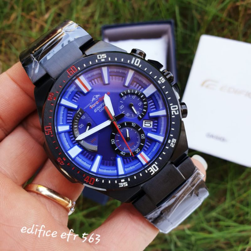 Jam Tangan Pria Merk Casio Edifice Type Efr-563 Original Bm Free Box