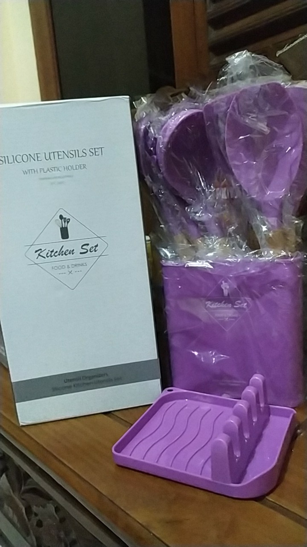 Spatula Silicone Kitchen Utensil Set 13pcs / Peralatan Masak Sutil Silikon Set Premium