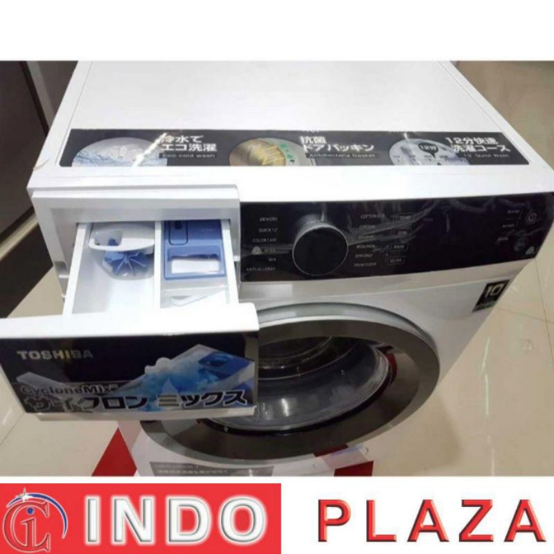 MESIN CUCI FRONT LOADING 8.5 Kg - 9.5 Kg / 9 kg INVERTER TOSHIBA TW-BH95M4N