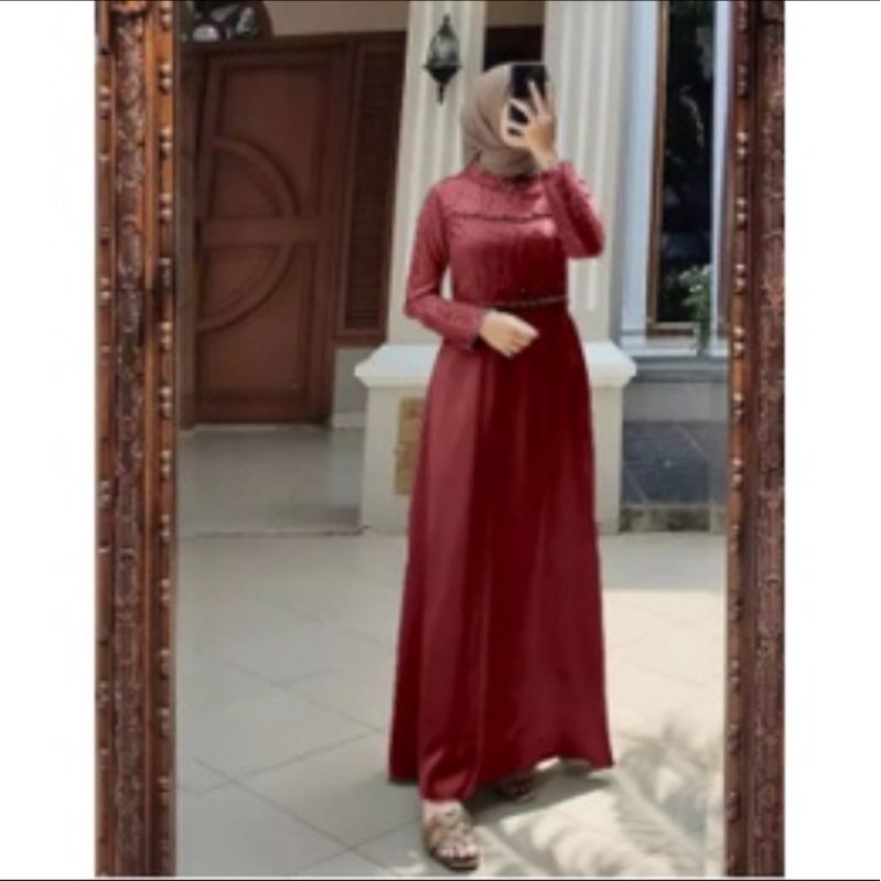 Gamis Tiara Dress / Gamis Dress Pesta Kondangan Lebaran