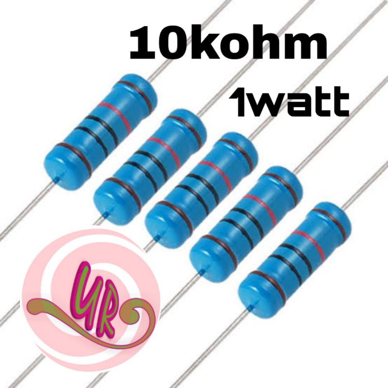 Resistor 10k 1watt pullup pulldown resistor watt besar