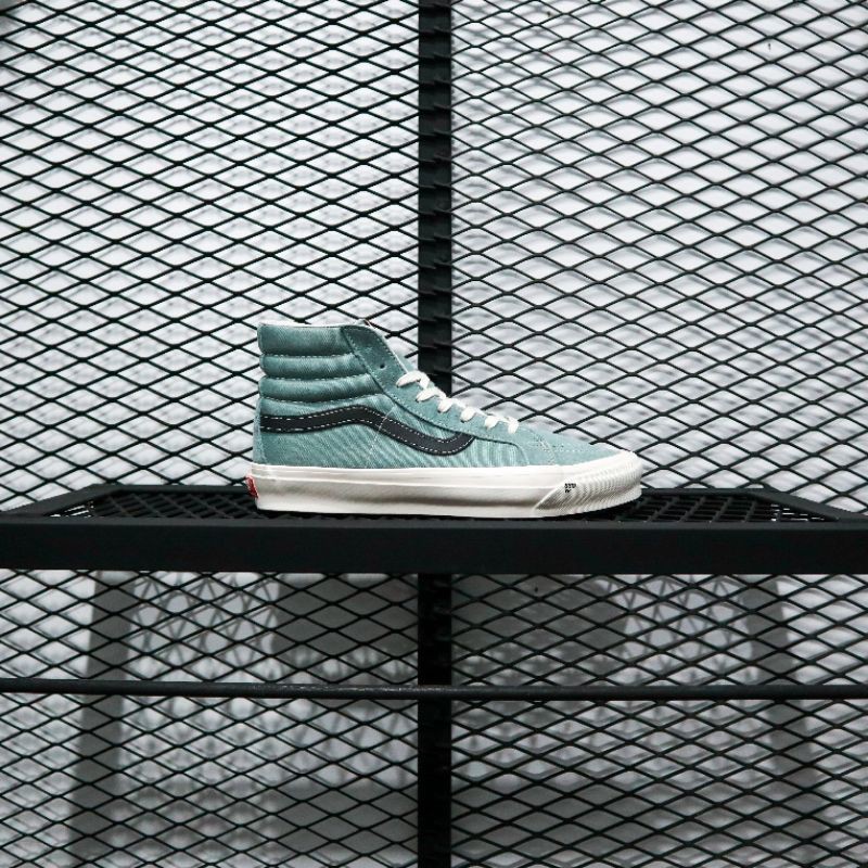 Vans Vault Og Sk8-Hi Lx Black Green Milieu Original