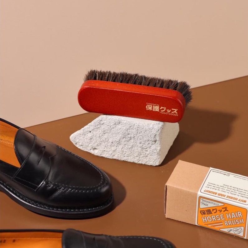 Hogo Horse Hair Brush ; Sikat Bulu Rambut Kuda Sepatu Kulit Halus ( Soft Brush )