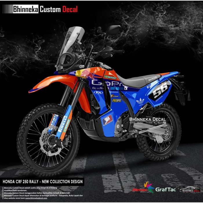 DECAL STICKER CRF 250 RALLY GOPRO