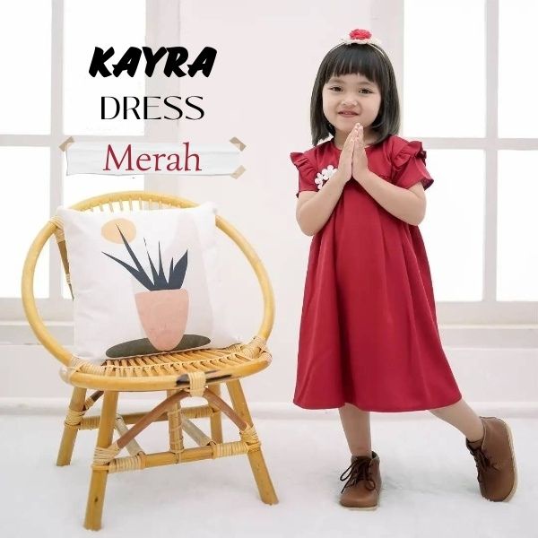 Midi Dress Anak Perempuan Dress Anak Terbaru Kekinian Dress Pesta Anak Gaun Anak Perempuan Baju Anak Kondangan simple Dress anak Polos Baju Anak korean style Dress FH20