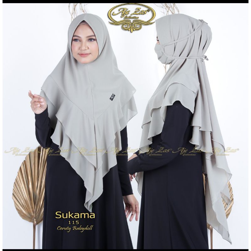 Khimar Hijab Sukama ory Aje zas