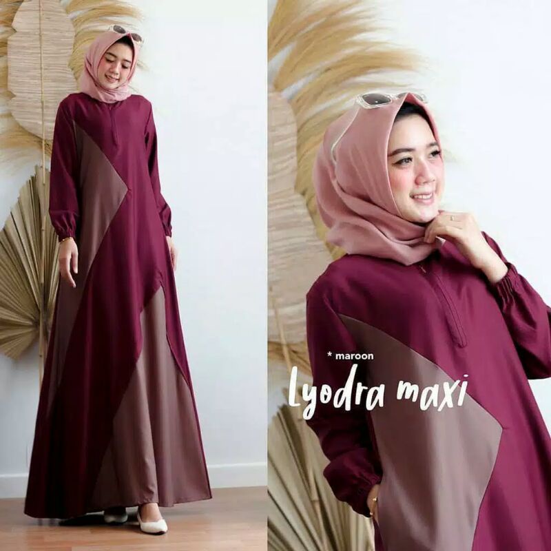LYODRA MAXI/gamis wanita /dressmuslim/gamisterbaru