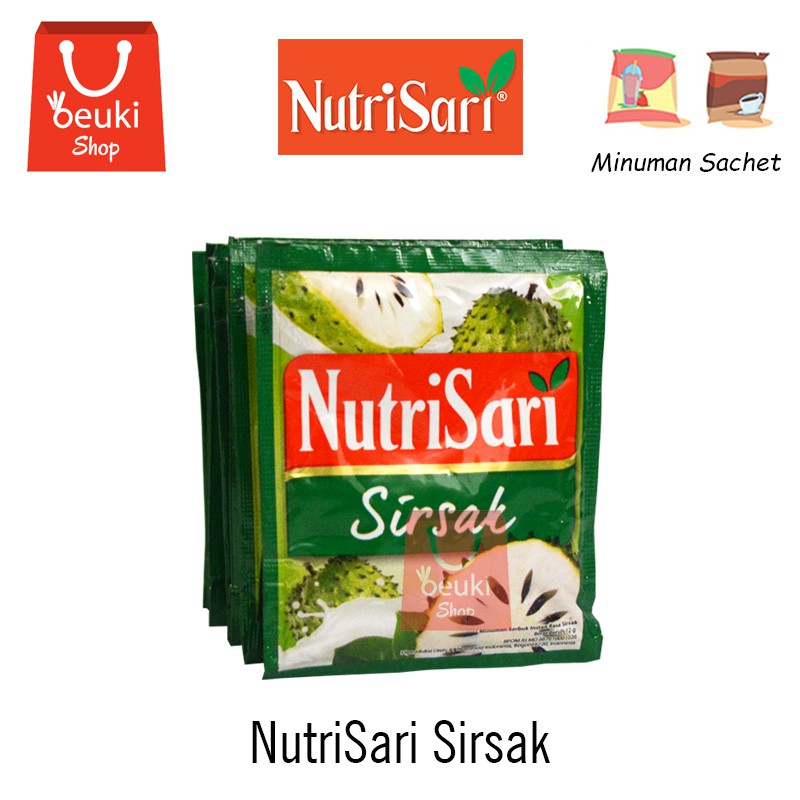 

Nutri Sari Minuman Sachet Rasa Sirsak - 10pcs x 14gr